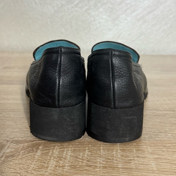 Thierry Rabotin Women's 37 US 6.5  Black and Brown Leather Wedge Loafers - Picture 4 of 10